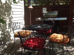 Outdoor Patio Dining for Four, Gas Barbeque Grill